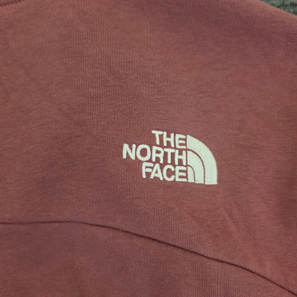 The North Face Women's Small Rose Pink Cropped 1/4 Zip  Fleece Pulllover - Picture 8 of 9